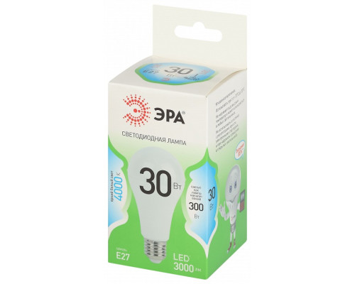 Лампа светодиодная Эра Green Line LED A65-30W-840-E27 GL