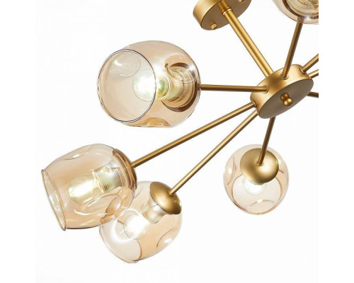 Люстра на штанге EVOLUCE Pallo 8 ламп E14 SLE155412-08