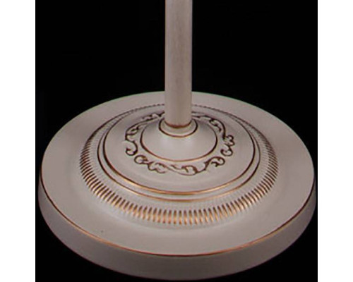 Торшер Eurosvet Amelia белый с золотом прозрачный хрусталь Strotskis 10073/1