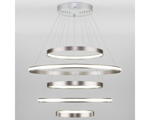 Подвесной светильник Eurosvet Olympia 90179/5 сатин-никель 145W