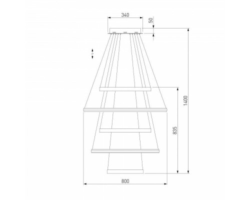 Подвесной светильник Eurosvet Olympia 90179/5 сатин-никель 145W
