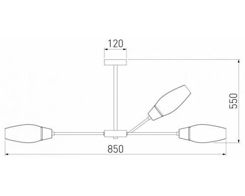 Люстра на штанге Eurosvet Thalia 60140/9 золото