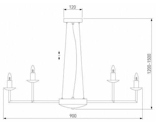 Подвесная люстра Eurosvet Cariso 60150/18 хром