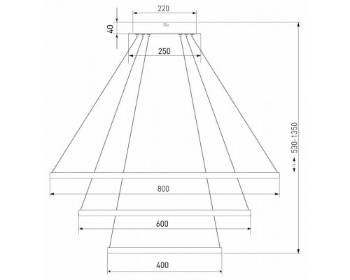 Подвесной светильник Eurosvet Collars 90264/3 черный