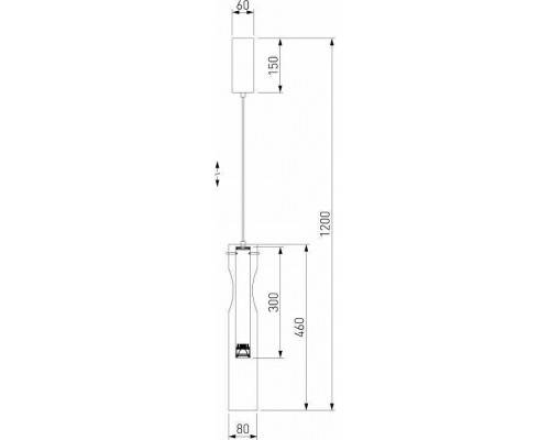 Подвесной светильник Eurosvet Swan 50253/1 LED черный