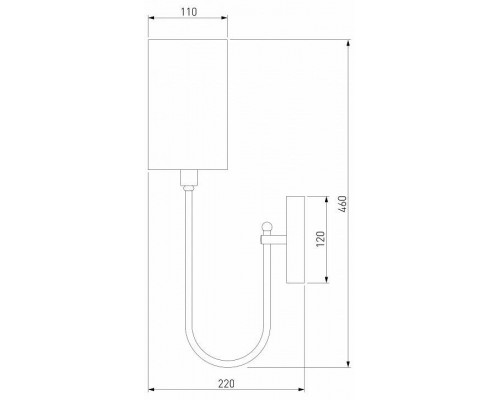 Бра Eurosvet Abbey 60164/1 черный