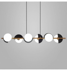 Подвесной светильник Eurosvet Moity 70149/6 черный/латунь Smart