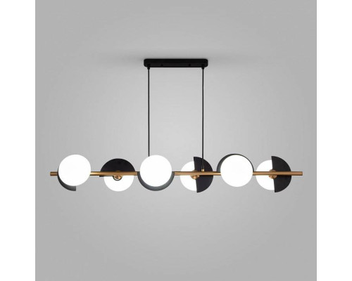 Подвесной светильник Eurosvet Moity 70149/6 черный/латунь Smart