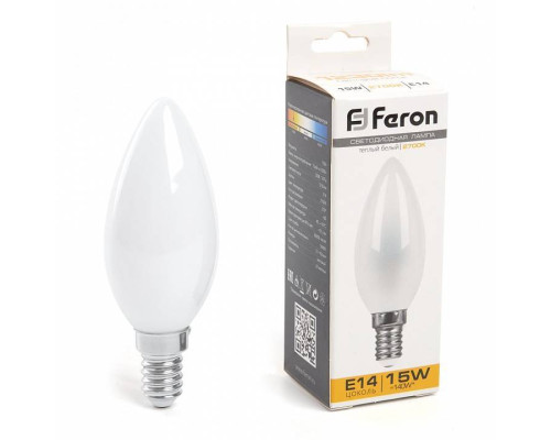 Лампа светодиодная Feron LB-717 E14 15Вт 2700K 38255