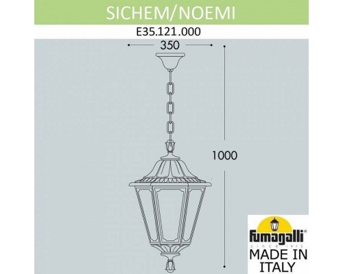 Подвесной светильник Fumagalli Noemi E35.121.000.AXH27