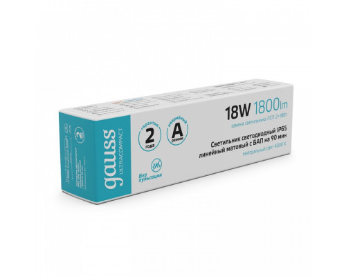 Накладной светильник Gauss  143424218A