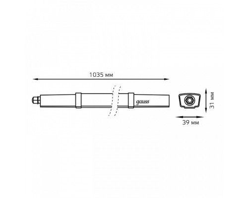 Накладной светильник Gauss  143424318A