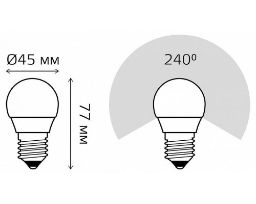 Лампа светодиодная Gauss LED Elementary E27 12Вт 4100K 53222