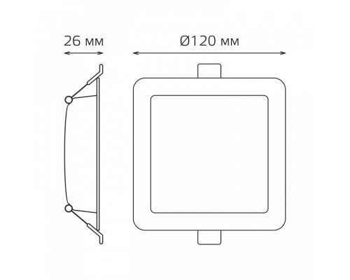 Встраиваемый светильник Gauss  9031420209