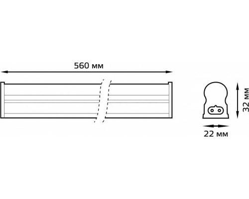 Светильник настольный Gauss TL Elementary E27 белый TL004