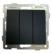 Выключатель трехклавишный без рамки Gusi Electric BRAVO С10В3-010