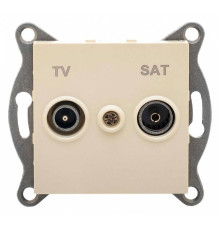 ТВ-розетка и SAT-розетка оконечная без рамки Gusi Electric UGRA С11ТS1-003