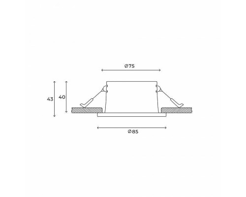 Встраиваемый светильник Hesby Lighting Nova HSBL_0135