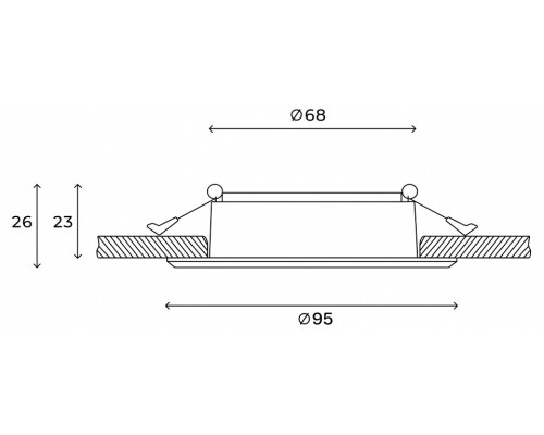 Встраиваемый светильник Hesby Lighting Helsingborg HSBL_0204