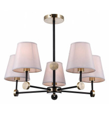 Люстра на штанге ILLUMICO CASTOR IL0394-5CSQ-24 BK AB CASTOR