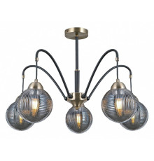 Люстра на штанге ILLUMICO  IL0433-5PSQ-79 BK AB