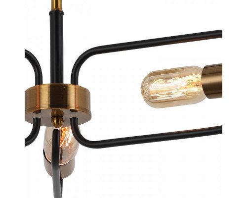 Люстра на штанге ILLUMICO  IL8253-3COU-79 BK GD