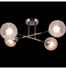 Люстра на штанге ILLUMICO  IL9573-4CSQ-79 BK AB