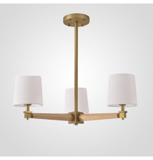 Люстра на штанге Imperiumloft Jorgenson White/Light wood STAVRA01