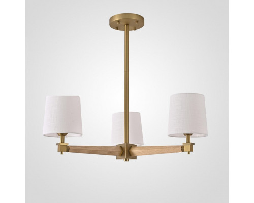 Люстра на штанге Imperiumloft Jorgenson White/Light wood STAVRA01