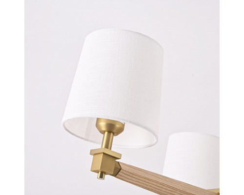 Люстра на штанге Imperiumloft Jorgenson White/Light wood STAVRA01