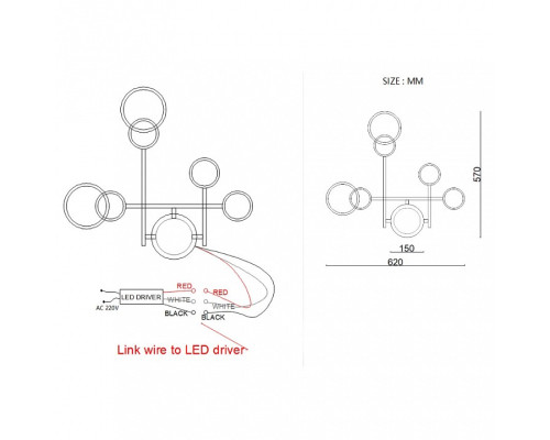 Накладной светильник Imperiumloft ZINGY E zingy01