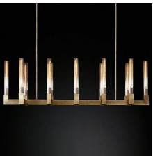 Подвесная люстра Imperiumloft Rh Canelle Linear Chandelier 12 Modern Brass 40.1549