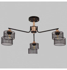 Люстра на штанге Imex MD.4252 MD.4252-3-S-BK+FGD
