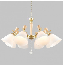 Подвесная люстра Imex MD.6132 MD.6132-8-P-GD+WOOD