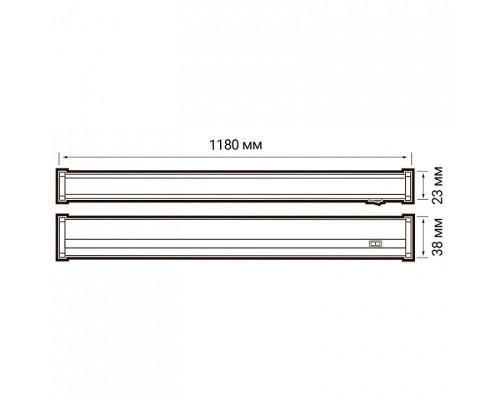 Накладной светильник Jazzway  PLED-T5i PL 1200 14W FR 4000K