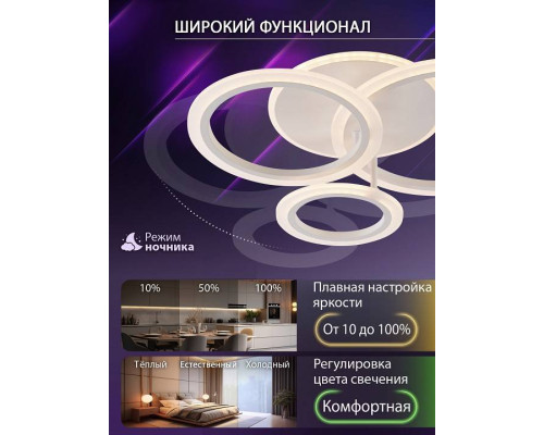 Потолочная люстра Natali Kovaltseva PURE LED LAMPS 81457