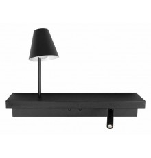 Бра с полкой Loft it Shelf 10216/2W Black