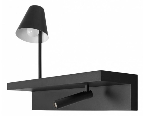 Бра с полкой Loft It Shelf 10216/2W Black