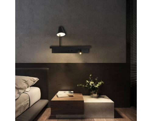 Бра с полкой Loft It Shelf 10216/2W Black