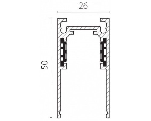 Трек встраиваемый Lightstar Uno 509016