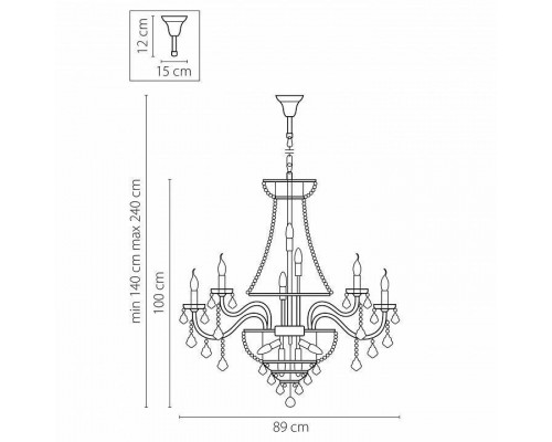 Подвесная люстра Osgona Classic 700294