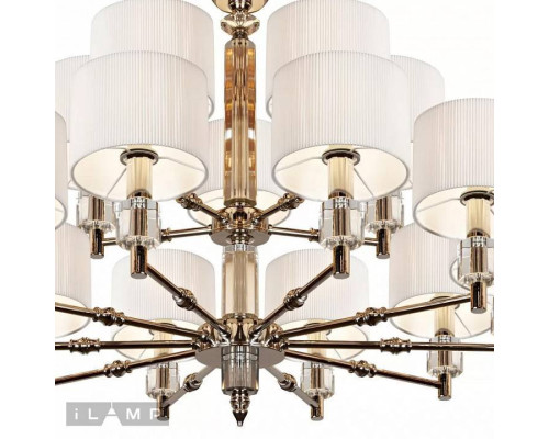 Подвесная люстра iLamp Alexa P2404-10+5 Nickel