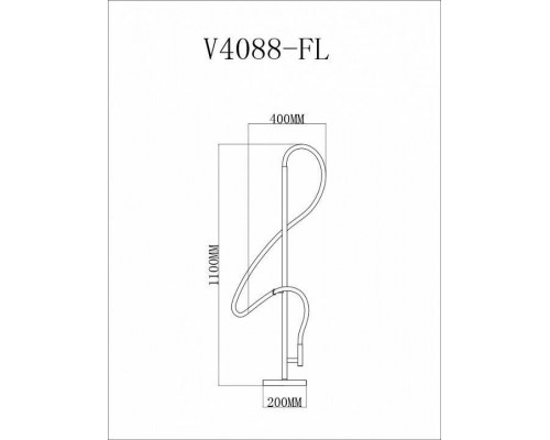 Торшер Moderli TRUE V4088-FL