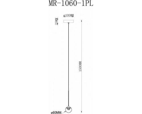 Подвесной светильник MyFar Kollins MR1060-1PL