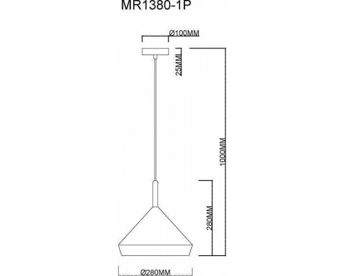 Подвесной светильник MyFar Adele MR1380-1P