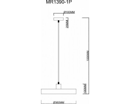 Подвесной светильник MyFar Ria MR1390-1P