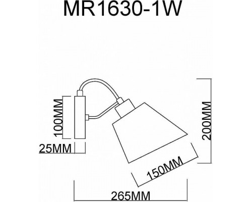 Бра MyFar Amber MR1630-1W