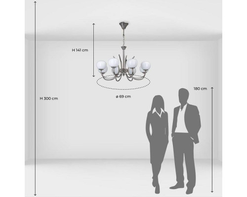 Подвесная люстра MW-Light Оливия 306014808