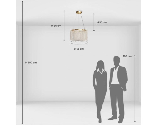 Подвесная люстра De City Лайма 6x60Вт G9 467014506