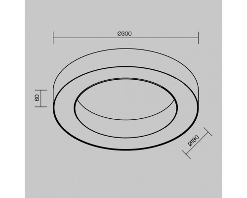 Накладной светильник Lua C093CL-24W3K-W